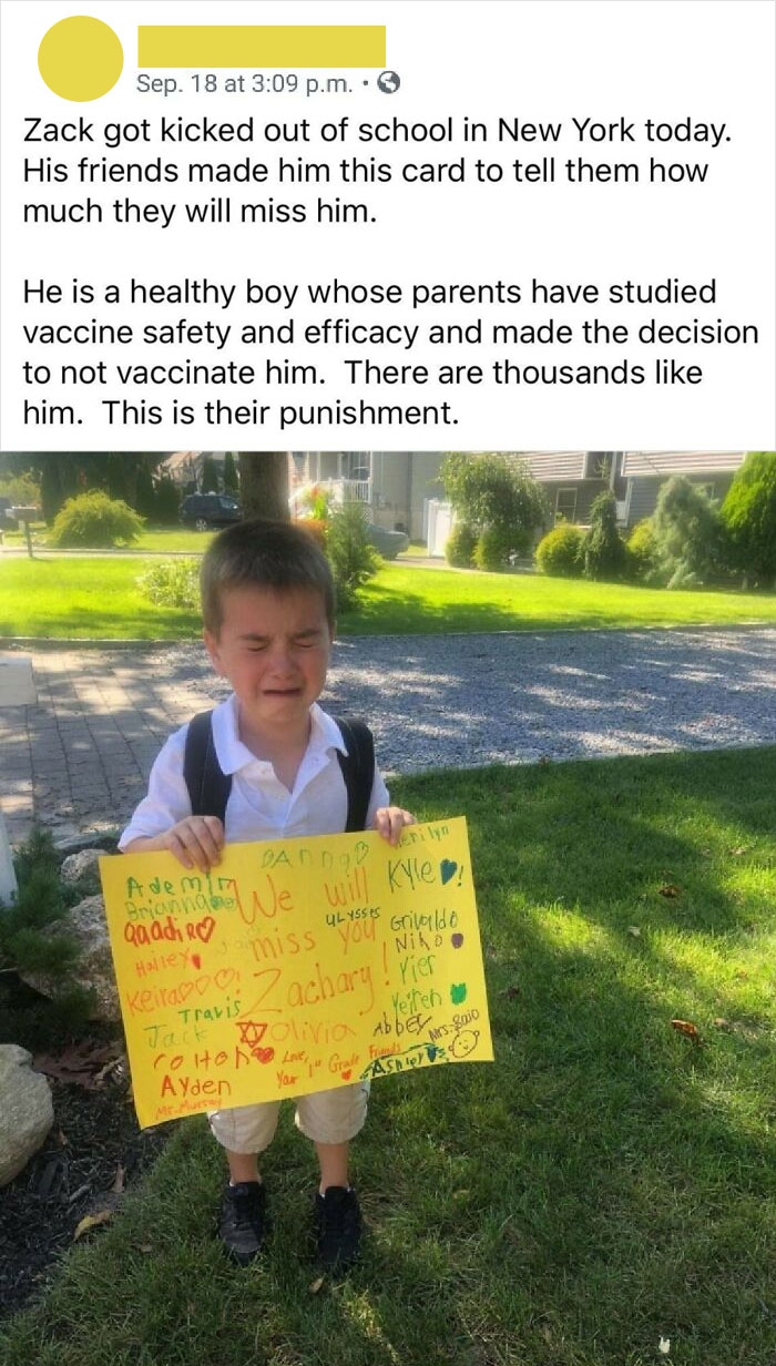 Insane Parent Exploits Their Crying Kid For Their Anti Vaxx Agenda Over Facebook (Repost)
