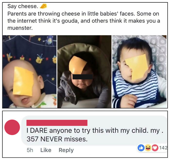 Parent Gets Majorly Cheesed At Social Media Challenge