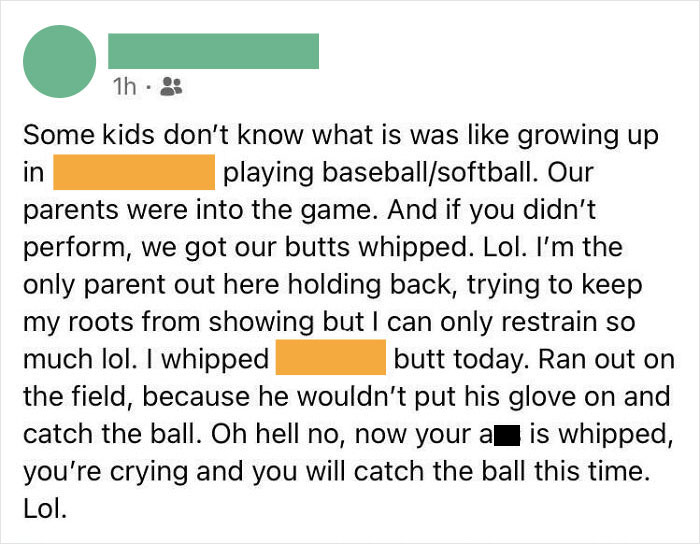Ah, Yes… Public Abuse And Humiliation. Maybe Now He’ll Be A Great Baseball Player!