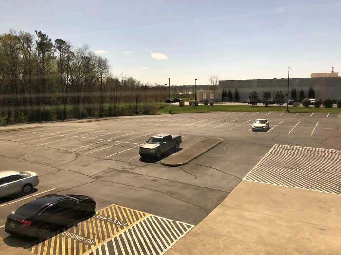 Typical Friday Afternoon Parking Lot When Most People Are Wfh These Days....