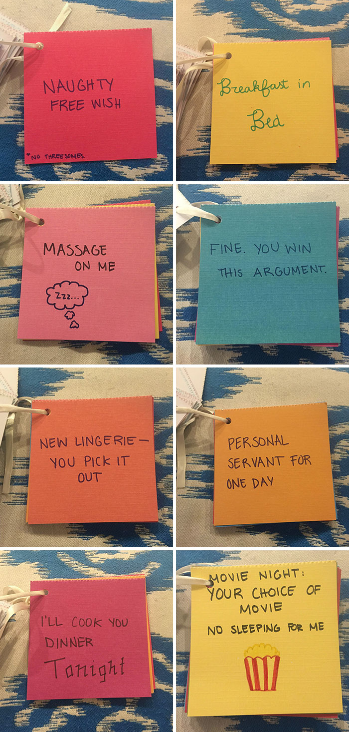 Girlfriend Made Me Coupons For Our Anniversary