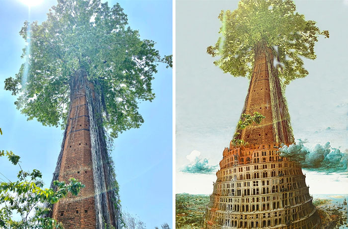 This Tower Reclaimed By Nature