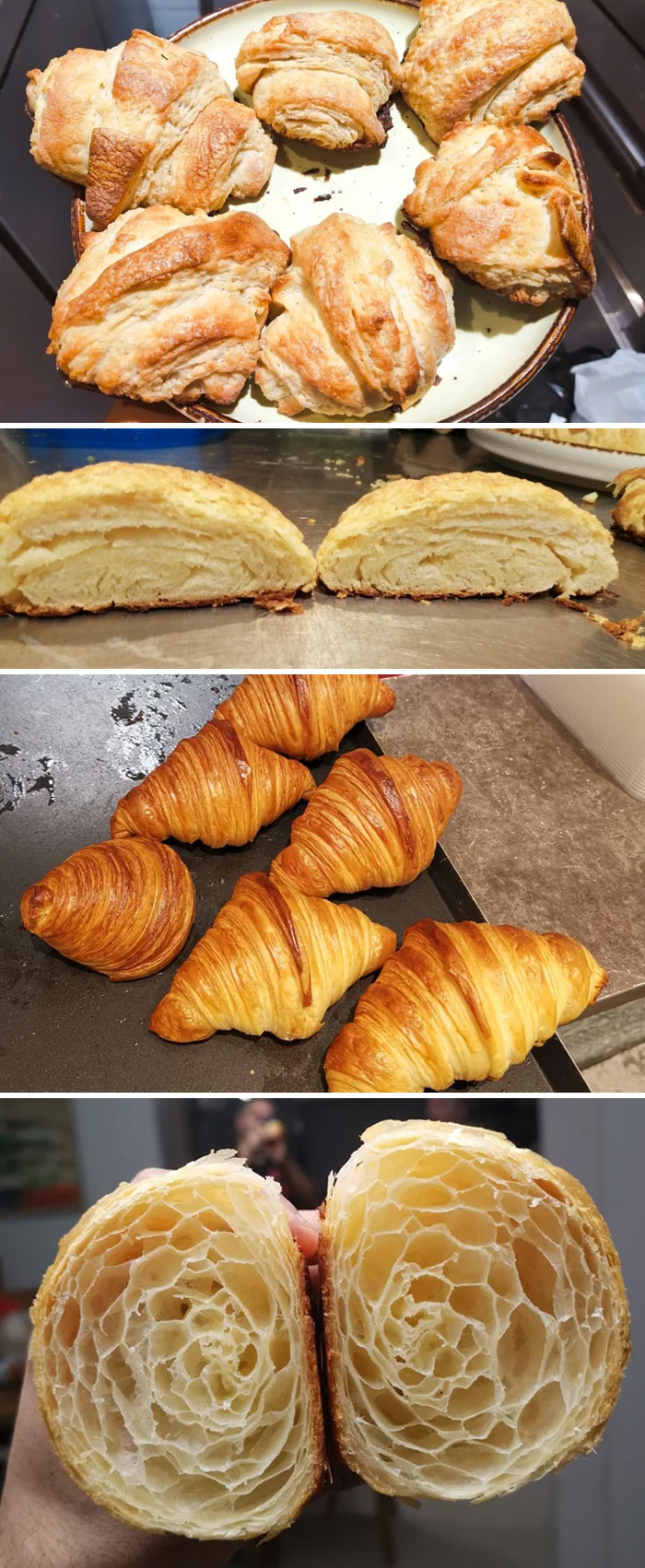 20 Tries At Making Croissants! Lots Of Advice From 2 Experts And Voila! Feels Good
