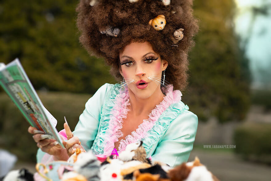 The Cat Lady: I Created A Themed Photoshoot Representing What A 'Real' Cat Lady Would Look Like If She Started To Become What She Loves