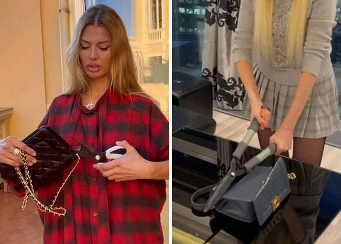 Russian Influencers Are Destroying Chanel Bags In Protest Of Sales Ban, The Internet Puts Them In Place By Reminding About The War That’s Still Going On
