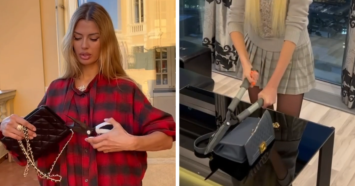 Russian Influencers Are Destroying Chanel Bags In Protest Of Sales Ban, The Internet Puts Them In Place By Reminding About The War That's Still Going On - Vimarsana News