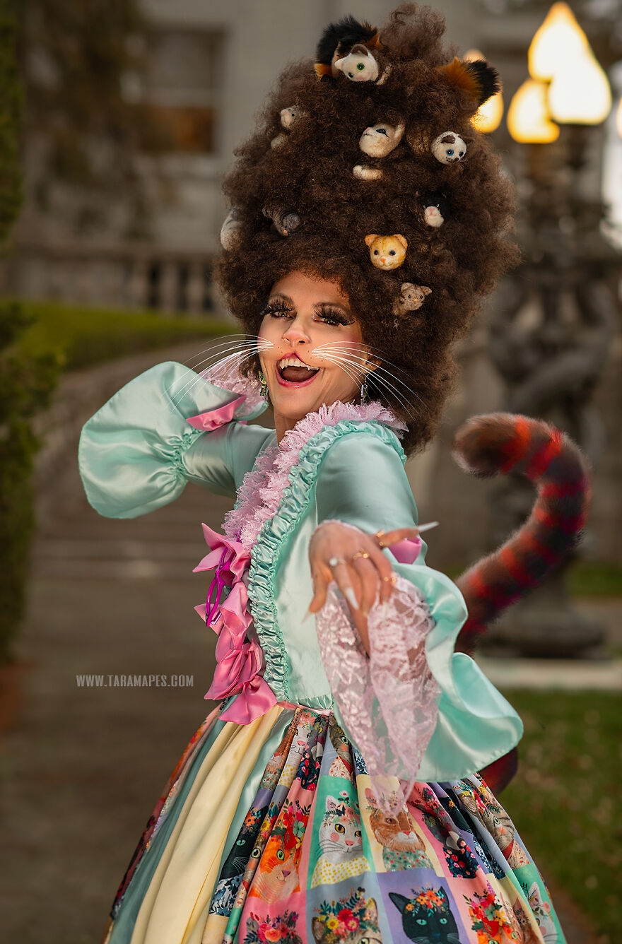 The Cat Lady: I Created A Themed Photoshoot Representing What A 'Real' Cat Lady Would Look Like If She Started To Become What She Loves