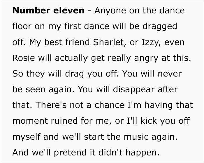 "No Boring People": Woman Goes Viral For Listing 13 Rules For Guests At Her Future Wedding "No Boring People": Woman Goes Viral For Listing 13 Rules For Guests At Her Future Wedding