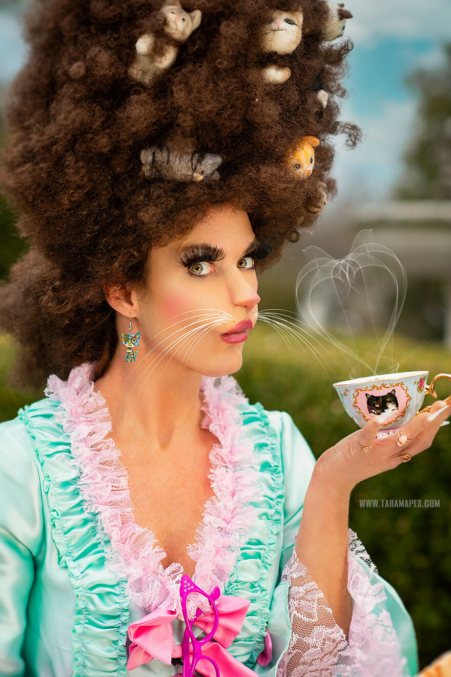 The Cat Lady: I Created A Themed Photoshoot Representing What A 'Real' Cat Lady Would Look Like If She Started To Become What She Loves