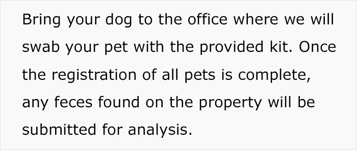 "You Gotta Hear This": Landlords Demand Tenants Bring Their Dogs For DNA Testing To Find Out Who Doesn't Pick Up The Poop