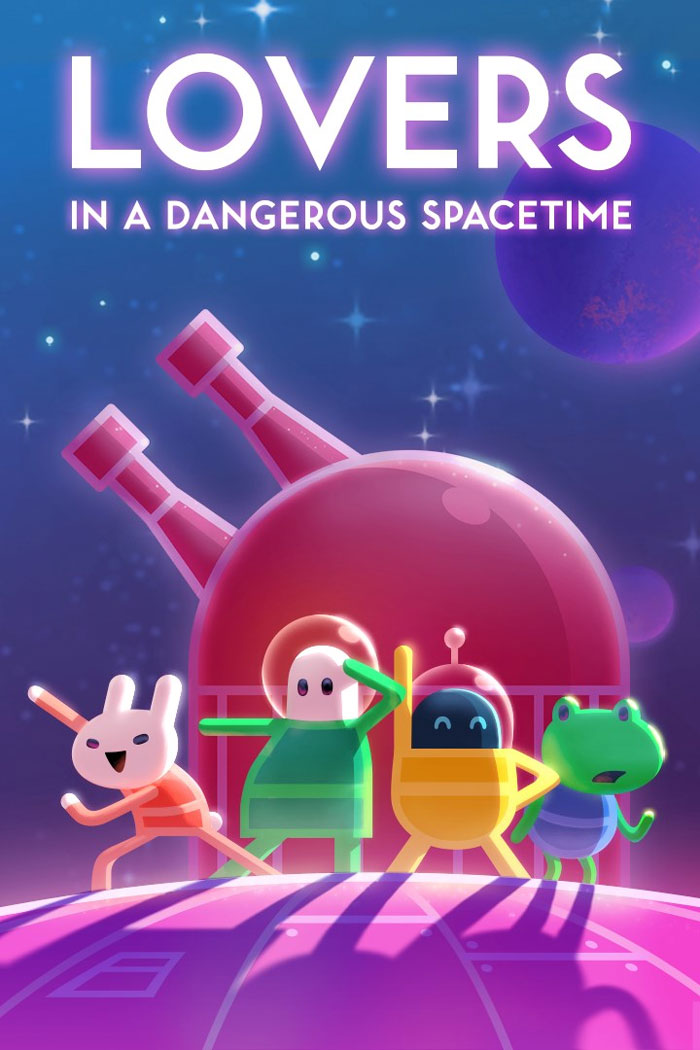 Lovers In A Dangerous Spacetime video game poster