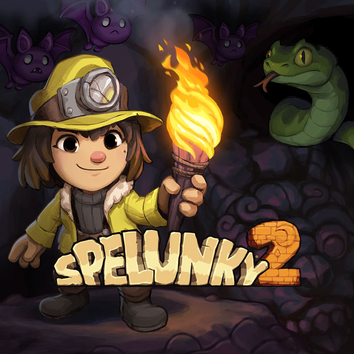 Spelunky 2 video game poster