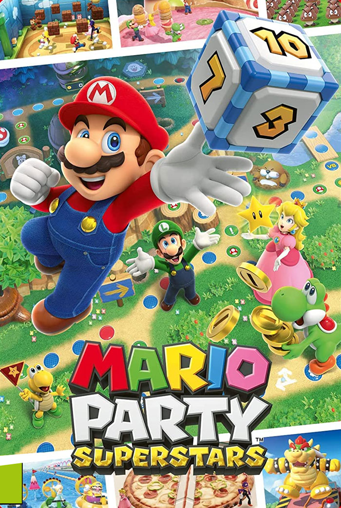 Mario Party Superstars video game poster