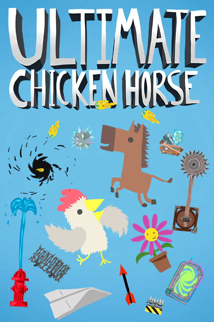 Ultimate Chicken Horse video game poster