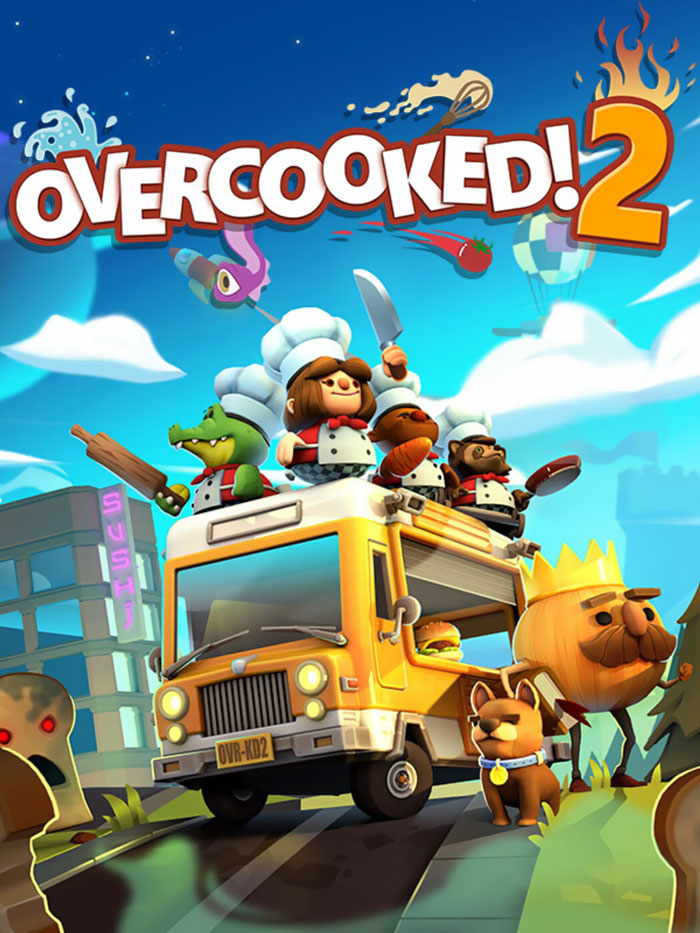 Overcooked 2 video game poster