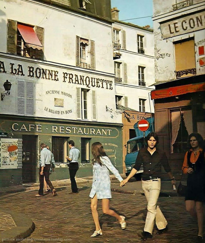Montmartre, Paris, 1970 Photographed By Patrice Molinard
