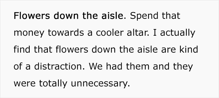 “Things I Regret Spending Money On For My Wedding”: Woman Points Out These 8 Things People Should Save Their Money On “Things I Regret Spending Money On For My Wedding”: Woman Points Out These 8 Things People Should Save Their Money On