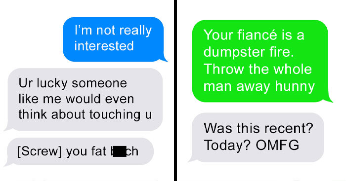 ‘Nice Guy’ Can’t Handle Rejection So He Fat-Shames This Woman, She Forwards All Of His Messages To His Fiancée