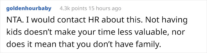 Childfree Woman Refuses To Give Her Annual Leave Slot To A Coworker With Four Kids, Office Drama Ensues Childfree Woman Refuses To Give Her Annual Leave Slot To A Coworker With Four Kids, Office Drama Ensues
