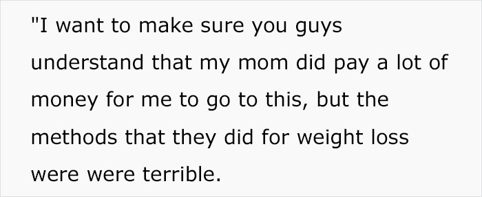 Woman Spent 10 Weeks At Fat Camp When She Was A Teen, Lists All The Things They Were Forced To Do There Woman Spent 10 Weeks At Fat Camp When She Was A Teen, Lists All The Things They Were Forced To Do There