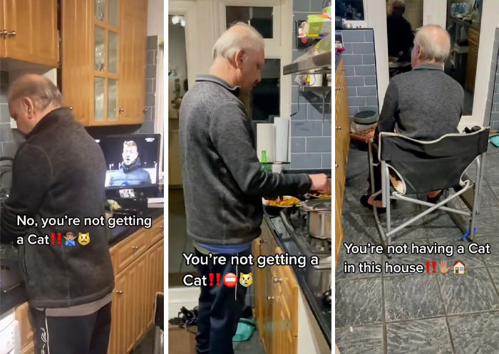 Dad Who Dislikes Cats Became Obsessed With The One His Son Brought Home, Now They’re Inseparable Dad Who Dislikes Cats Became Obsessed With The One His Son Brought Home, Now They’re Inseparable