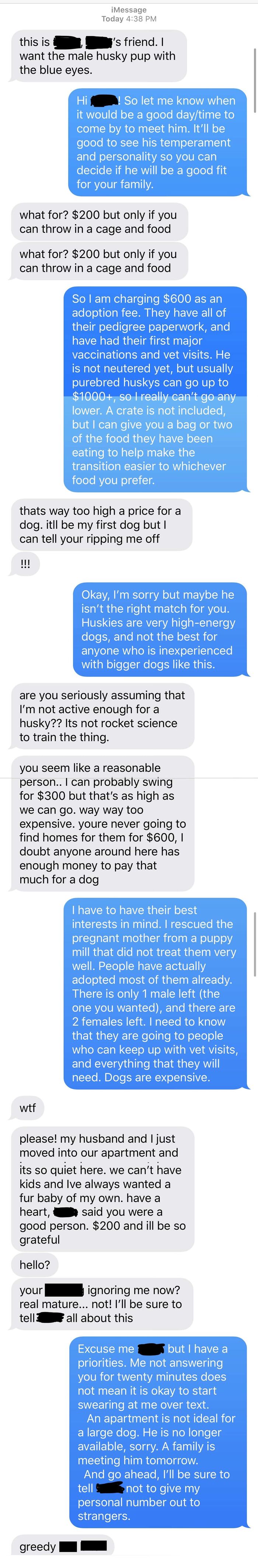 My Friend Encountered The Worst Cb Tonight When Trying To Find Homes For Puppies That Her Dog Had
