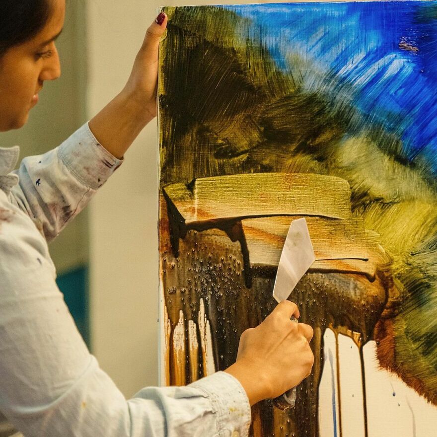 Abstract Paintings By Textile Designer Isha Mehta (32 Pics)