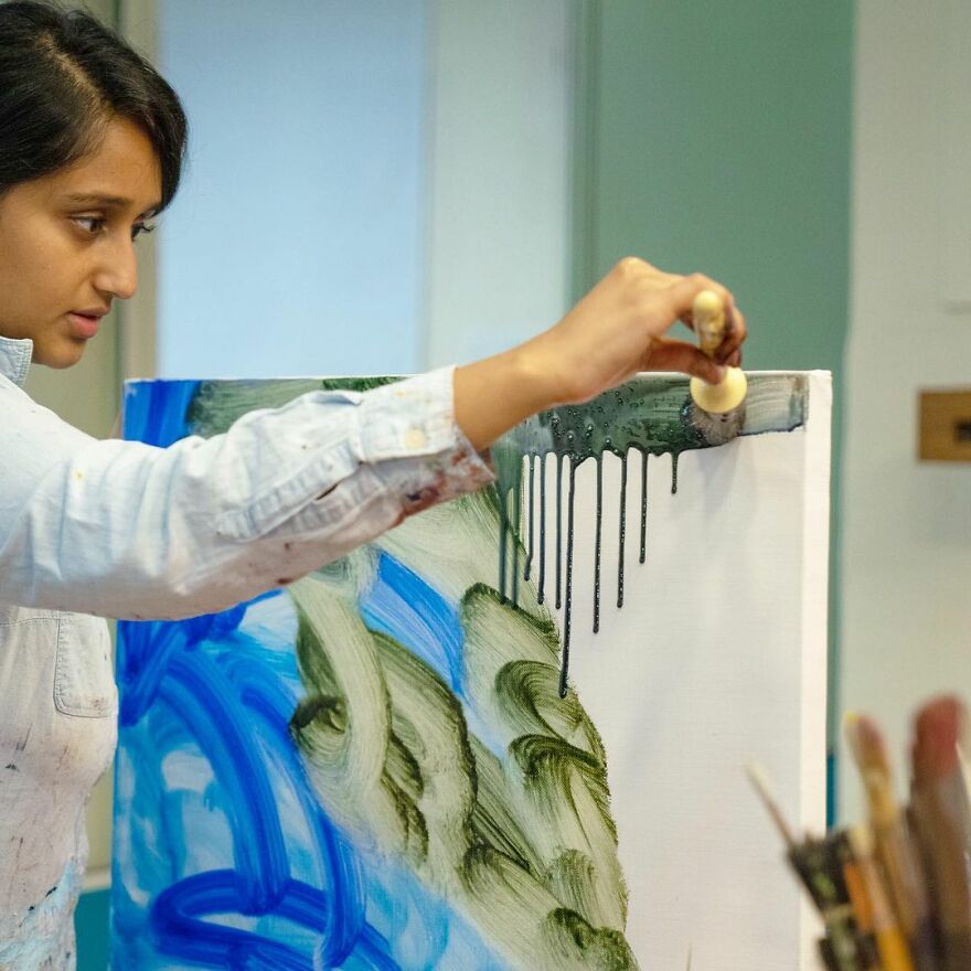 Abstract Paintings By Textile Designer Isha Mehta (32 Pics)