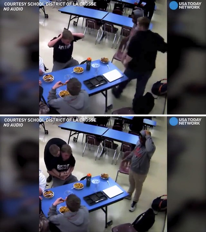 Freshman Saves His Friend From Choking By Giving Him The Heimlich