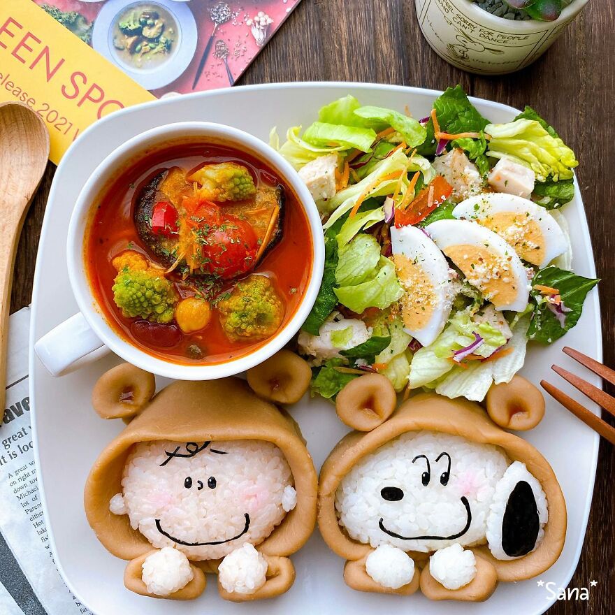 Japanese Woman Creates Amazing Dishes Inspired By The Snoopy Cartoon And Here Are The 42 Best
