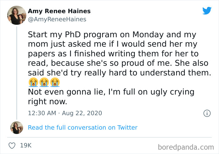Proud Mom Supporting Her Daughter In A Phd Program