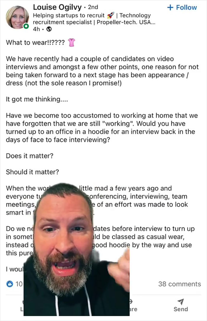 “Should It Matter?“: Recruiter Raises A Concern After A Candidate Didn’t Make It Through In Part Because Of What They Were Wearing “Should It Matter?“: Recruiter Raises A Concern After A Candidate Didn’t Make It Through In Part Because Of What They Were Wearing