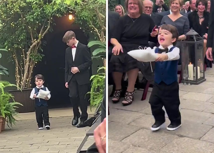 "It Was Just Like A Dream Come True!”: Bride Rejoices In Moment Her Son Runs Up To Her On The Aisle