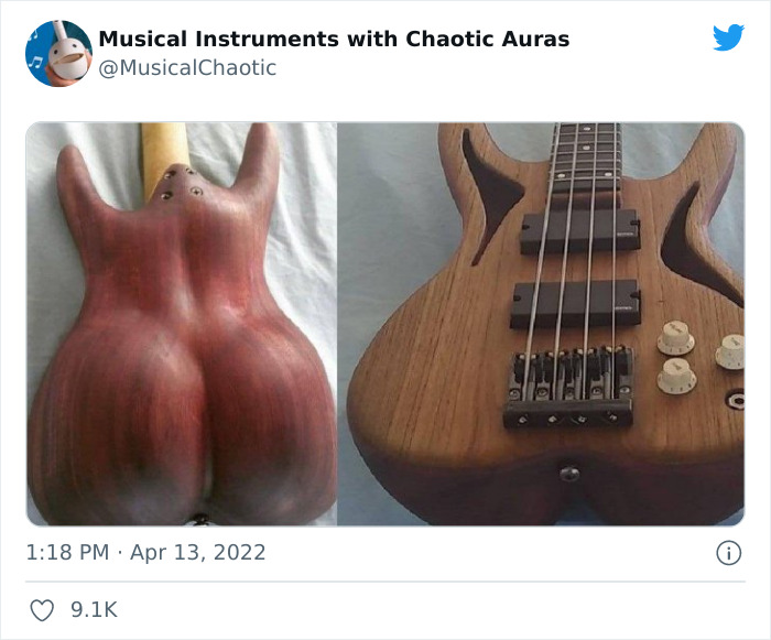 30 Funny And Bizarre Pics From The "Musical Instruments With Chaotic Auras" Twitter Page