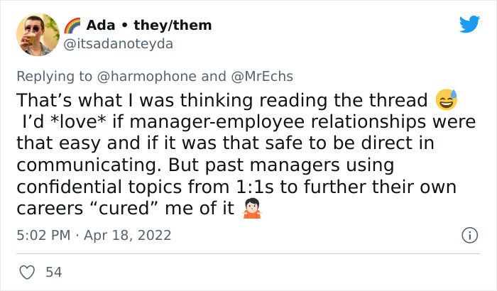 People On Twitter Discuss This Product Manager's 11 Rules For "A Good Boss" People On Twitter Discuss This Product Manager's 11 Rules For "A Good Boss"