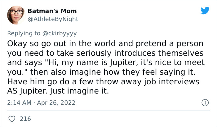 Woman Vents On Twitter About Her Husband Suggesting Jupiter As A Name For Their Daughter And Creates A Discussion