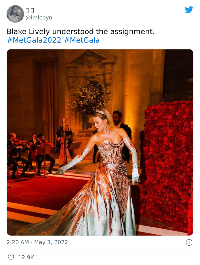 Blake Lively dress change transformation at Met Gala 2022