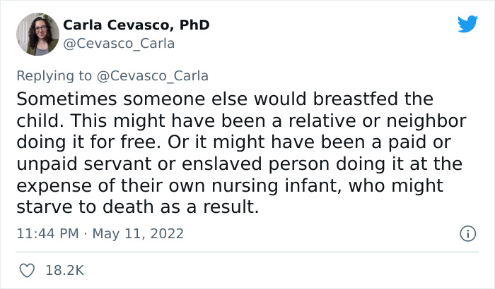 History Professor Shuts Down People Arguing That Mothers Should Just Breastfeed Like In The Pre-Formula Days, Paints A Gruesome Picture Of What It Was Really Like