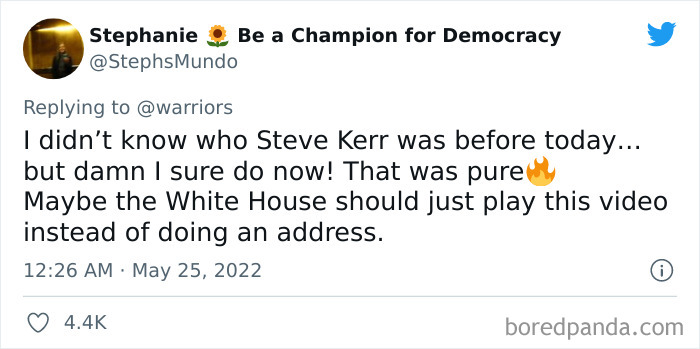 "It’s Pathetic!": Warriors Head Coach Storms Out Of Pre-Game Press Conference After Railing Senate For Blocking Gun Control "It’s Pathetic!": Warriors Head Coach Storms Out Of Pre-Game Press Conference After Railing Senate For Blocking Gun Control