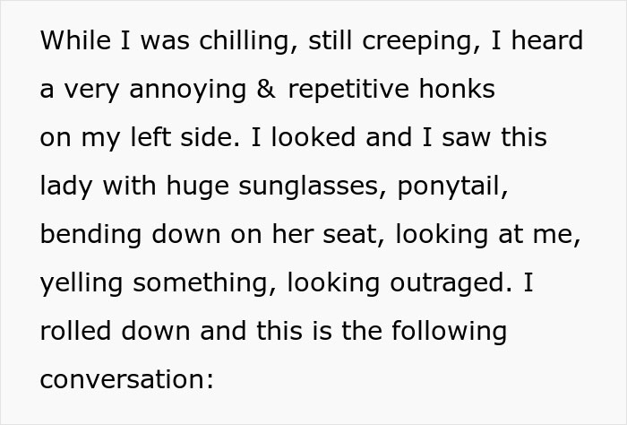 Truck Driver Maliciously Complies To Letting A Karen Illegally Pass Him In Traffic, She Immediately Crashes Into A Cop Car Truck Driver Maliciously Complies To Letting A Karen Illegally Pass Him In Traffic, She Immediately Crashes Into A Cop Car