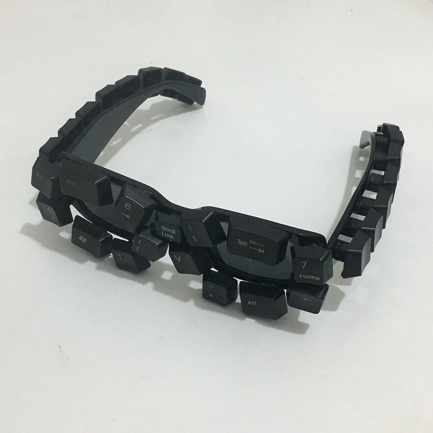 Artist Makes Amazing Objects Using Computer Keyboards (19 Pics)