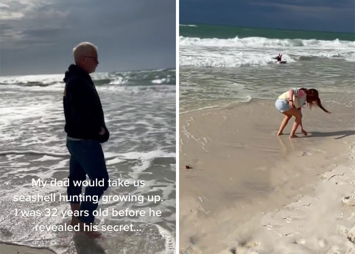 Woman Finds Out Her Dad Would Buy Seashells And Throw Them On The Beach For Her To Find When He Does The Same For His Grandkids Woman Finds Out Her Dad Would Buy Seashells And Throw Them On The Beach For Her To Find When He Does The Same For His Grandkids