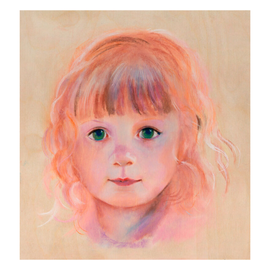 An Artist Painted A Portrait In Pastel Directly On The Wood In 5 Hours
