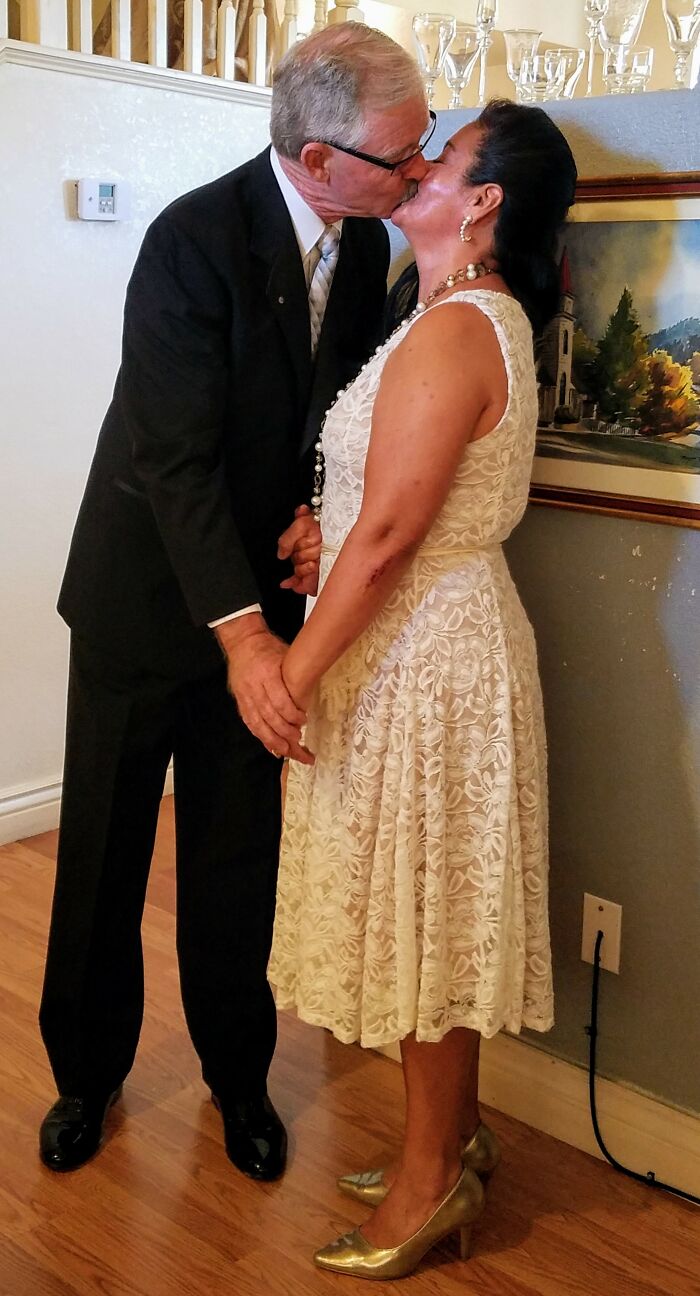 My Wife And I Got Married! Both Of Us Widowed, She Was A Live-In Caregiver To An Elderly Man; I Was An Emt Scheduled To Transport Him To Dialysis. When I Saw Her (For The First Time), I Told My Partner, "That Woman Is Gorgeous!" 3 Years Later We Got Married...been Together Over 7 Years!told My Partner