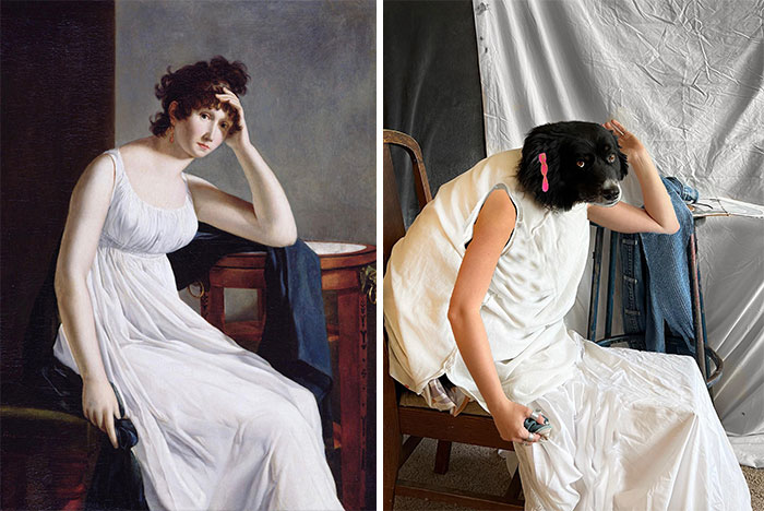 Autorretrato, S.d. de Constance Mayer vs. Autorretrato, 2022