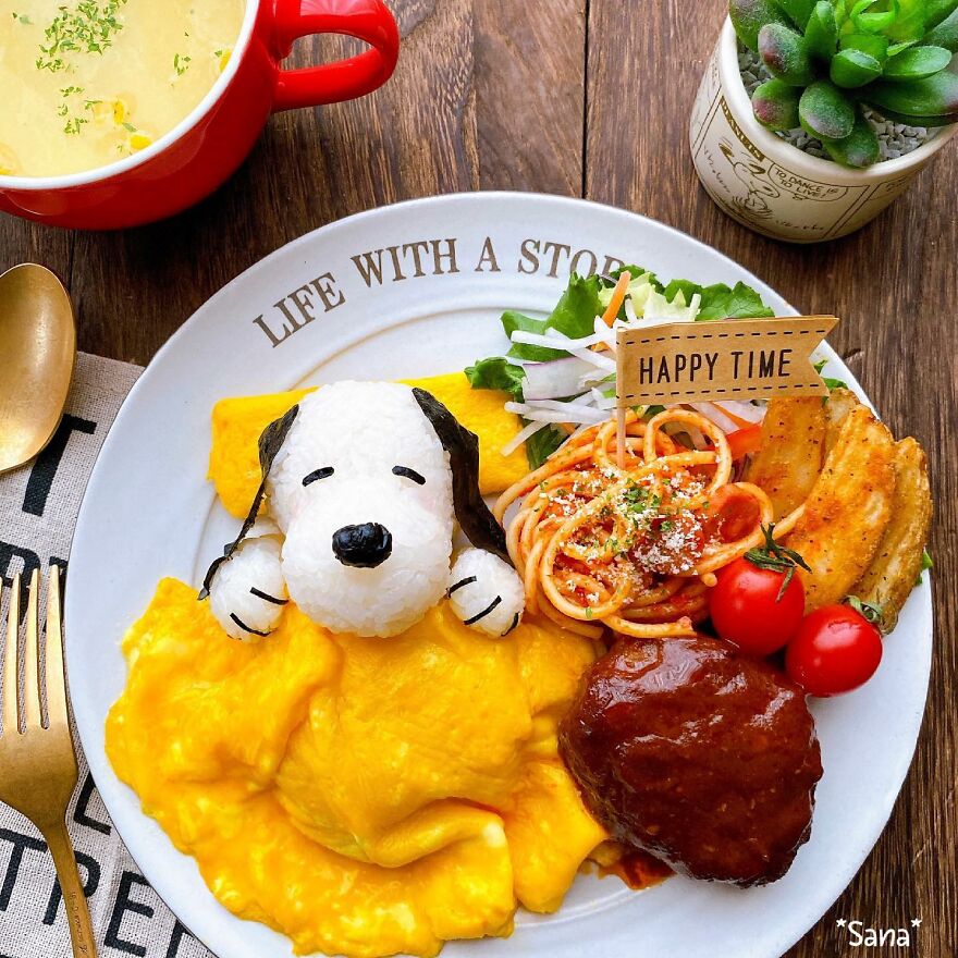 Japanese Woman Creates Amazing Dishes Inspired By The Snoopy Cartoon And Here Are The 42 Best