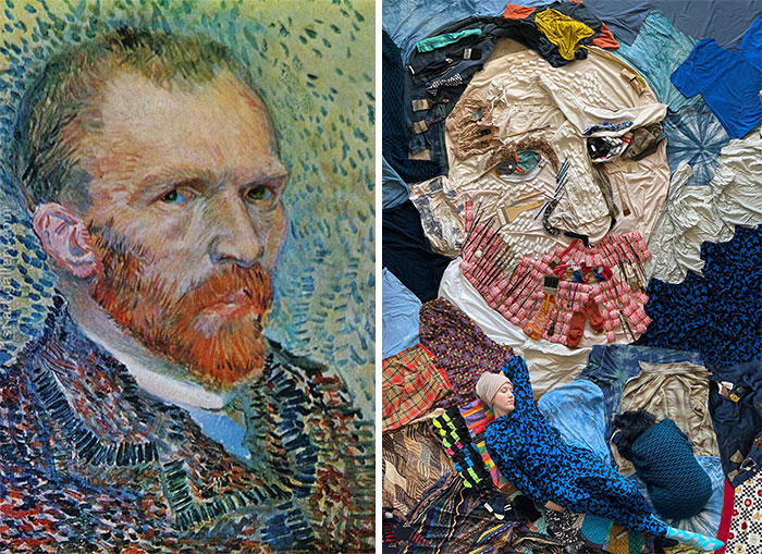Autorretrato, 1887 de Vincent Van Gogh vs. Autorretrato, 2021