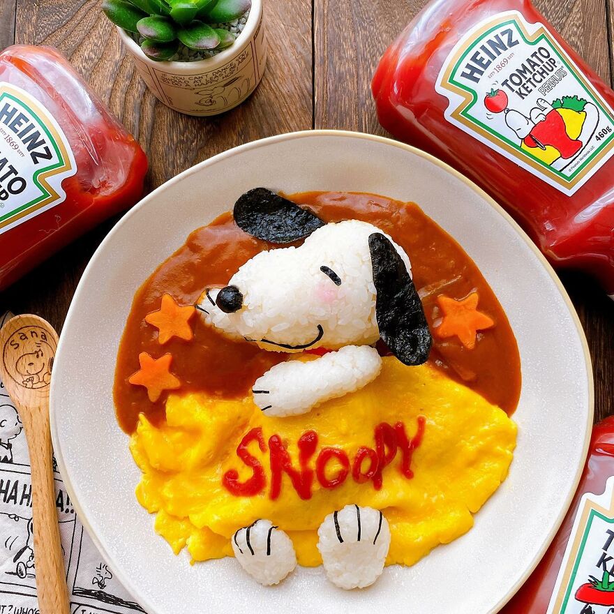 Japanese Woman Creates Amazing Dishes Inspired By The Snoopy Cartoon And Here Are The 42 Best
