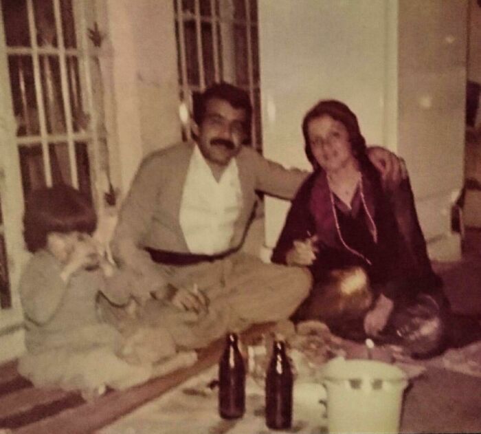Having A Beer With My Parents. Cheers Everyone (3 Years Old - Nawroz Kurdish New Year)