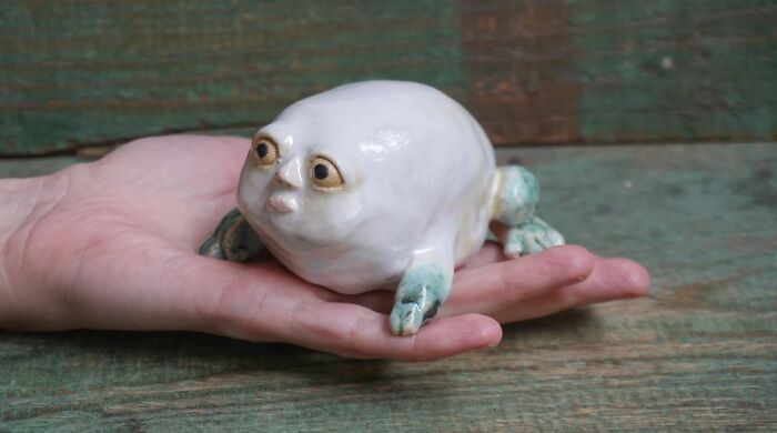 Cute Ceramic Frog? Demonic Creature That Feasts On The Souls Of The Tortured? We May Never Know.